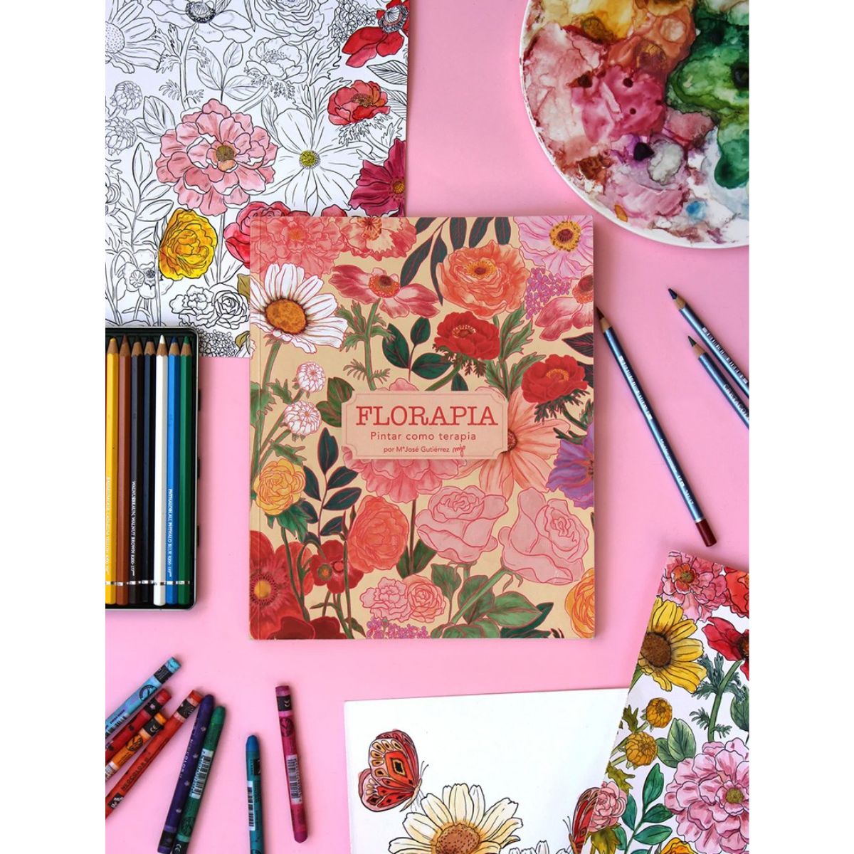 LIBRO PARA COLOREAR FLORAPIA MARIA JOSE GUTIE RREZ - 2