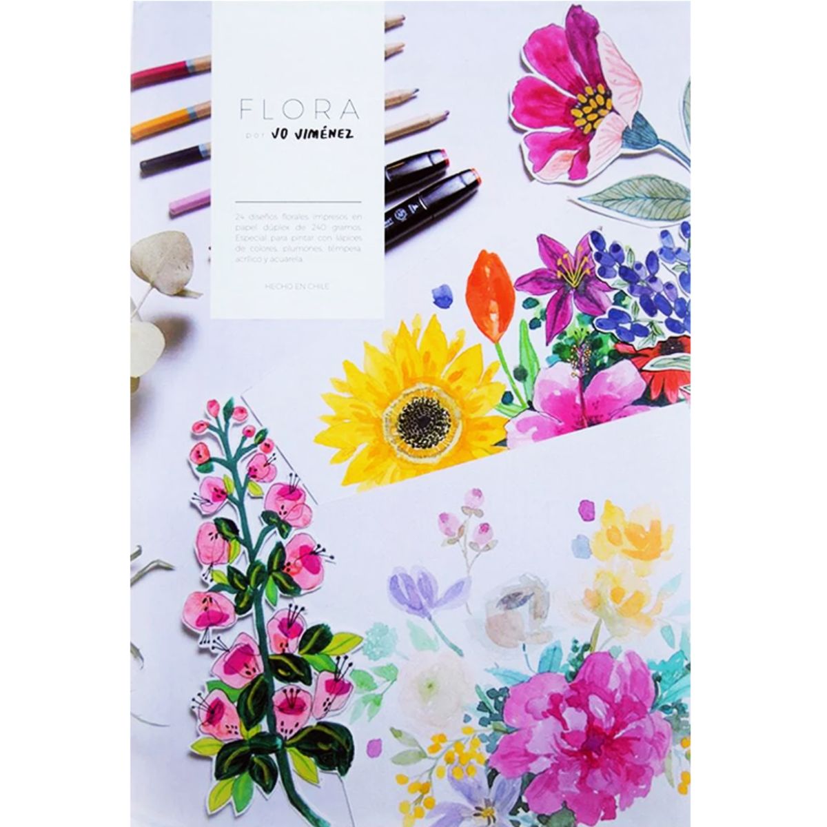 LIBRO PARA COLOREAR FLORA JO JIME NEZ - 1