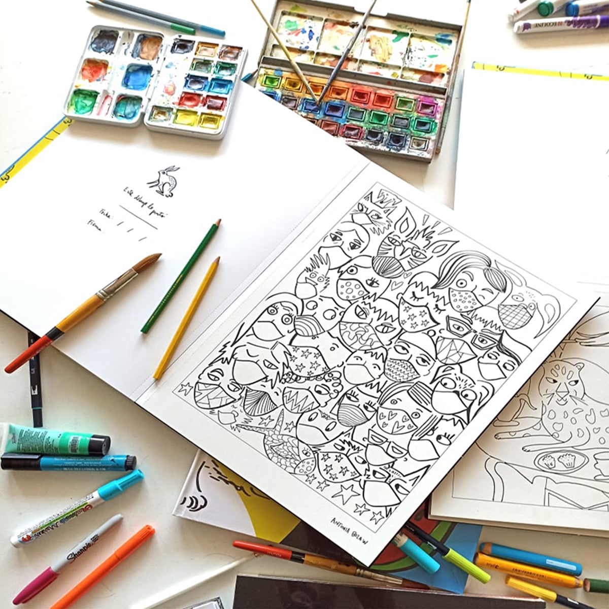 LIBRO PARA COLOREAR MASCOTAS ANTONIA BOZA - 3