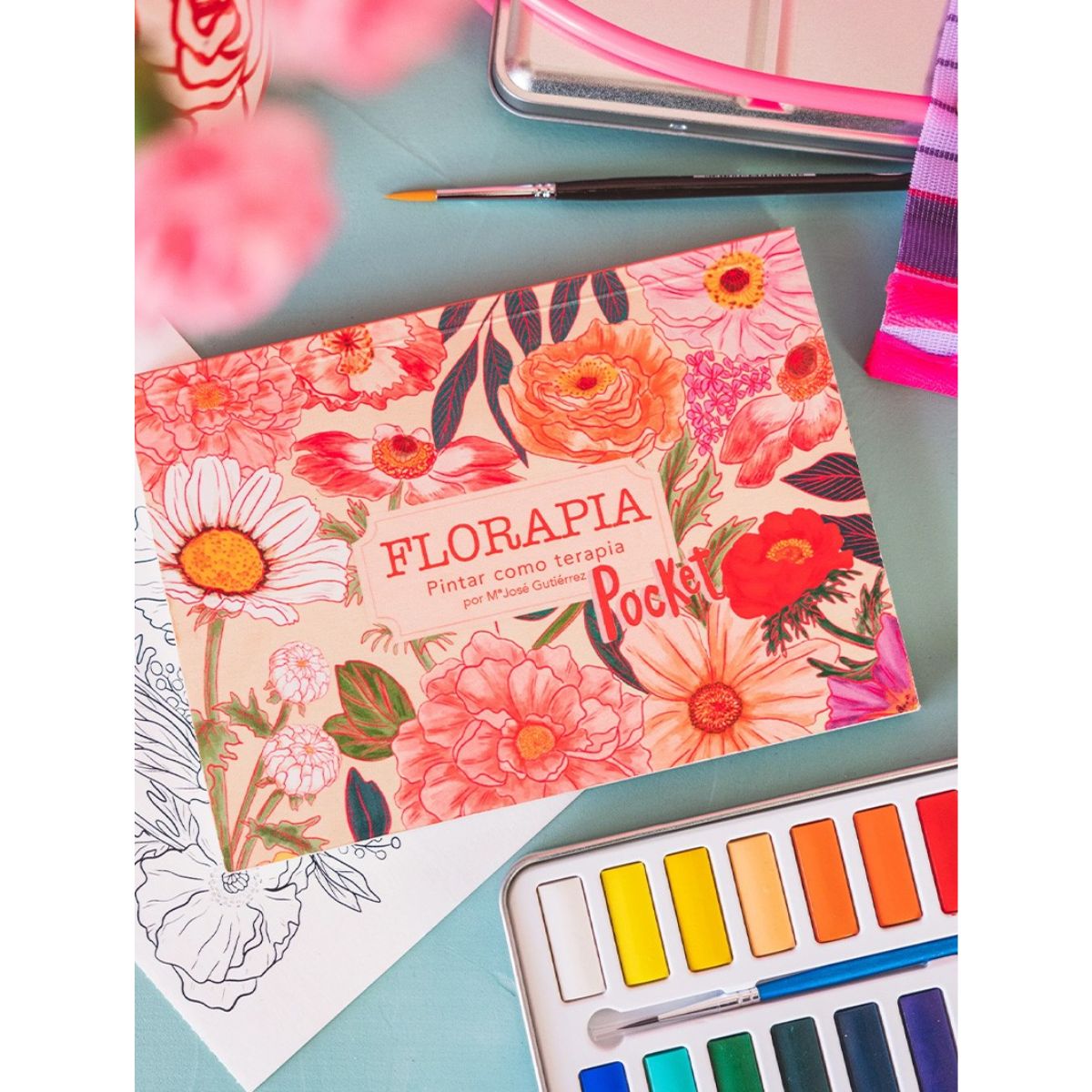 LIBRO PARA COLOREAR FLORAPIA POCKET DE MARIA JOSE GUTIERREZ - 7