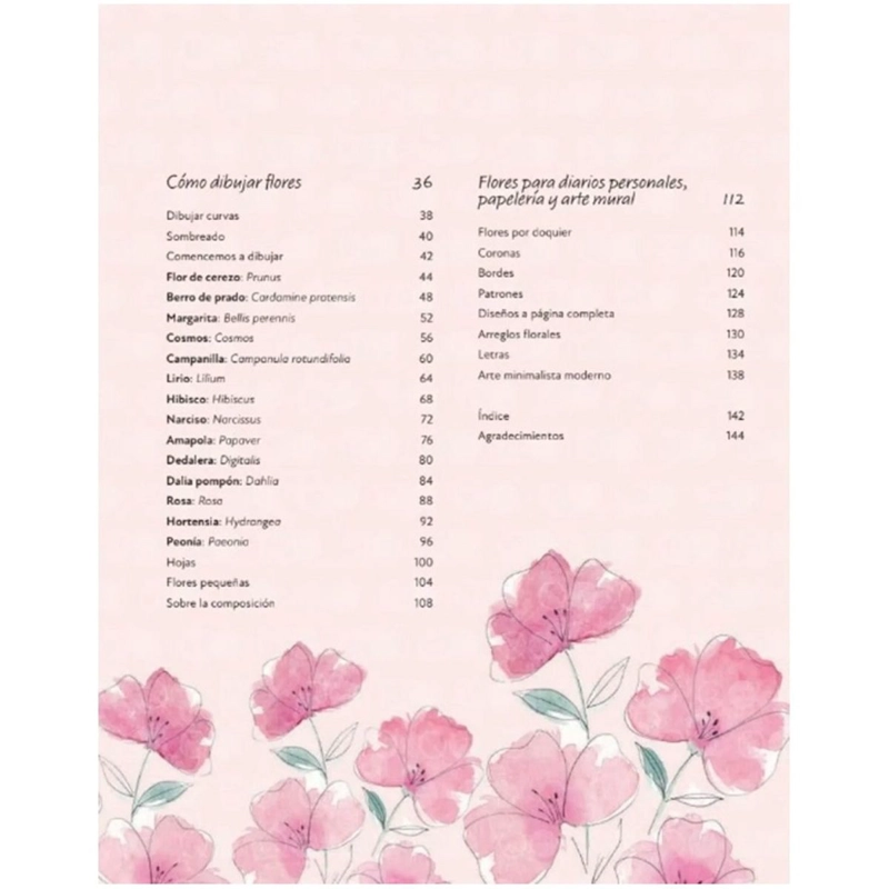 LIBRO EL ARTE DE DIBUJAR FLORES DE BIANCA GIAROL - 4