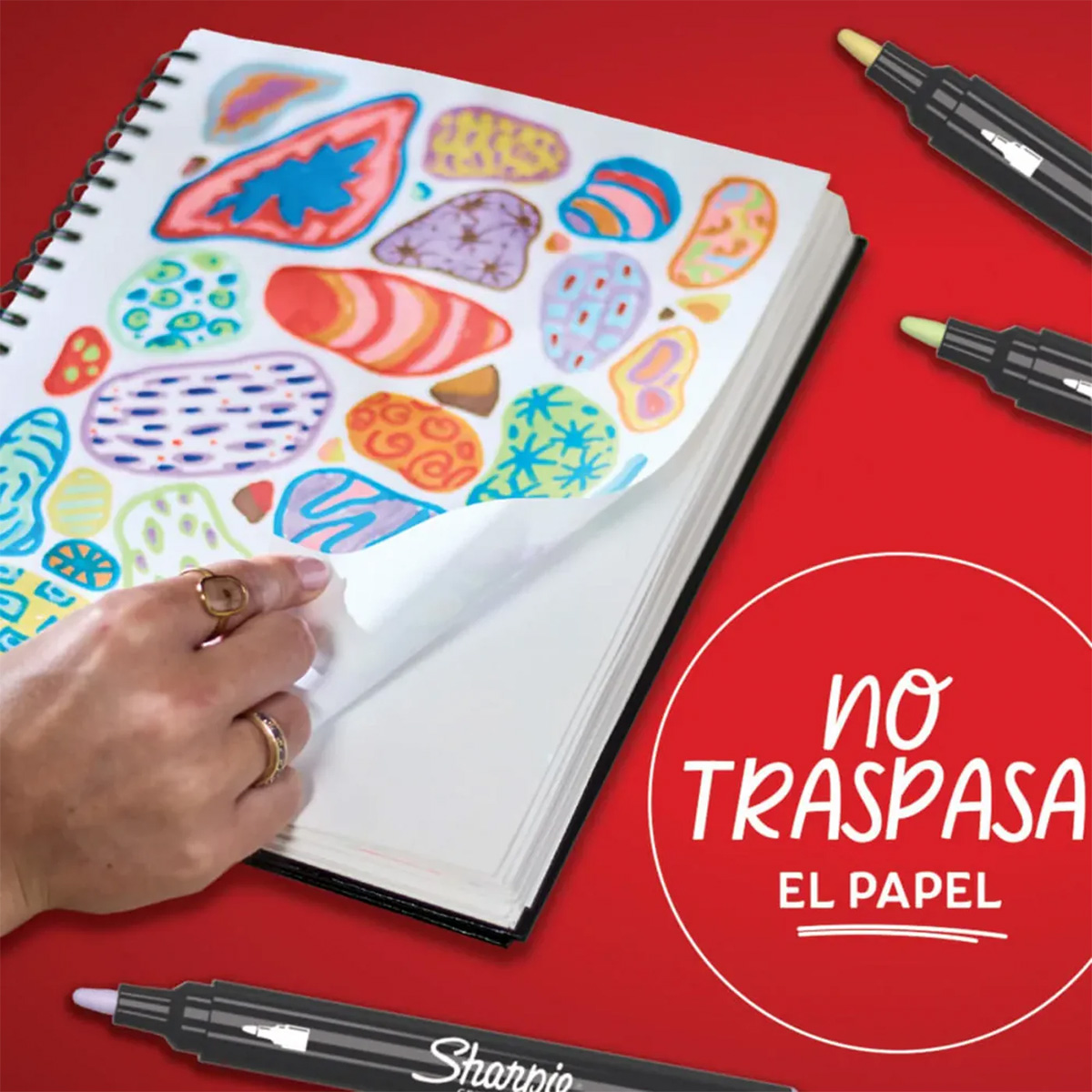 SET 12 MARCADORES SHARPIE ACRYLIC PUNTA REDONDA NATURALEZA - 4