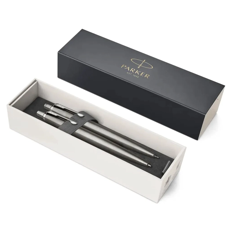 SET PARKER JOTTER BOLIGRAFO Y PORTAMINA DE ACERO