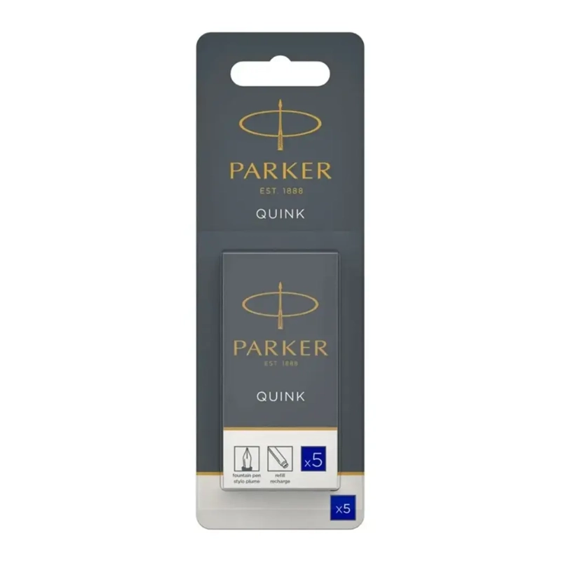 CARTUCHO DE TINTA PARKER PLUMA ESTANDAR X5 AZUL - 1