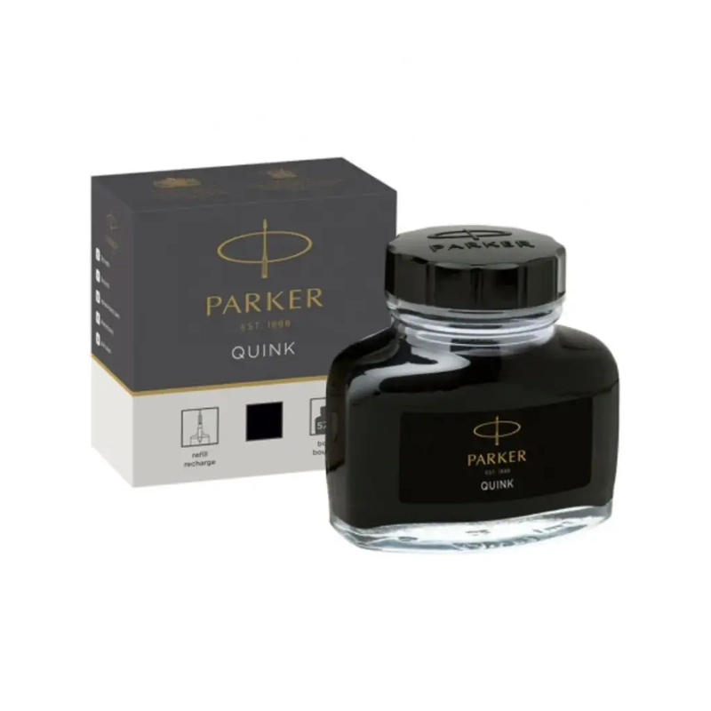 TINTA PLUMA PARKER FRASCO NEGRO 57ML - 1
