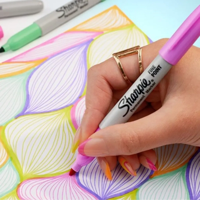 SET 30 MARCADORES SHARPIE PUNTA FINA GLAM POP - 2