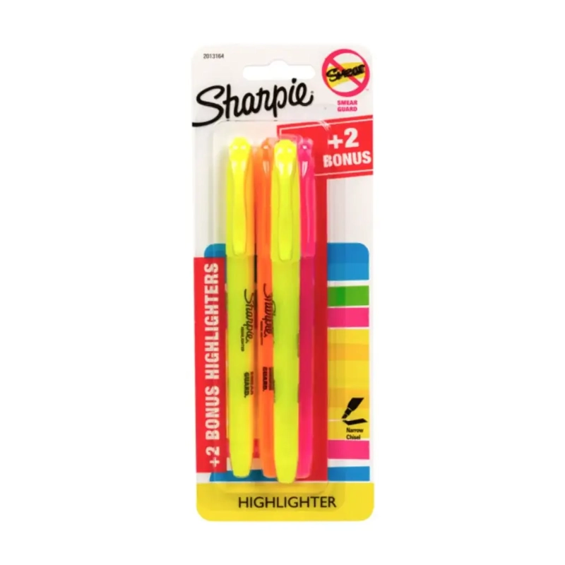 SET 4 DESTACADORES SHARPIE POCKET SURTIDOS - 1