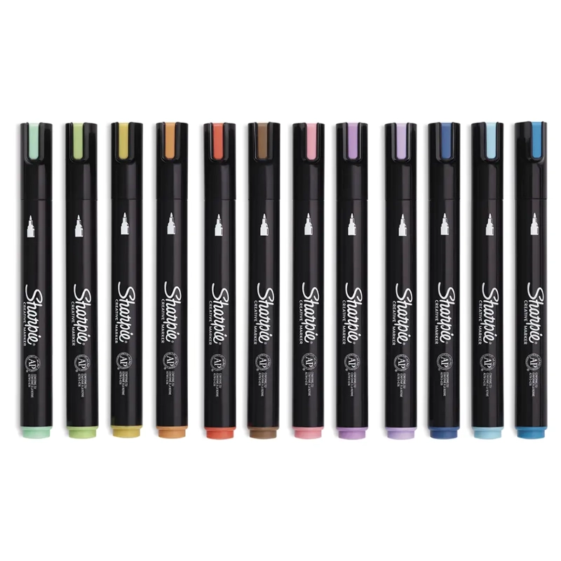 SET 12 MARCADORES SHARPIE ACRYLIC PUNTA BALA TIERRA - 9