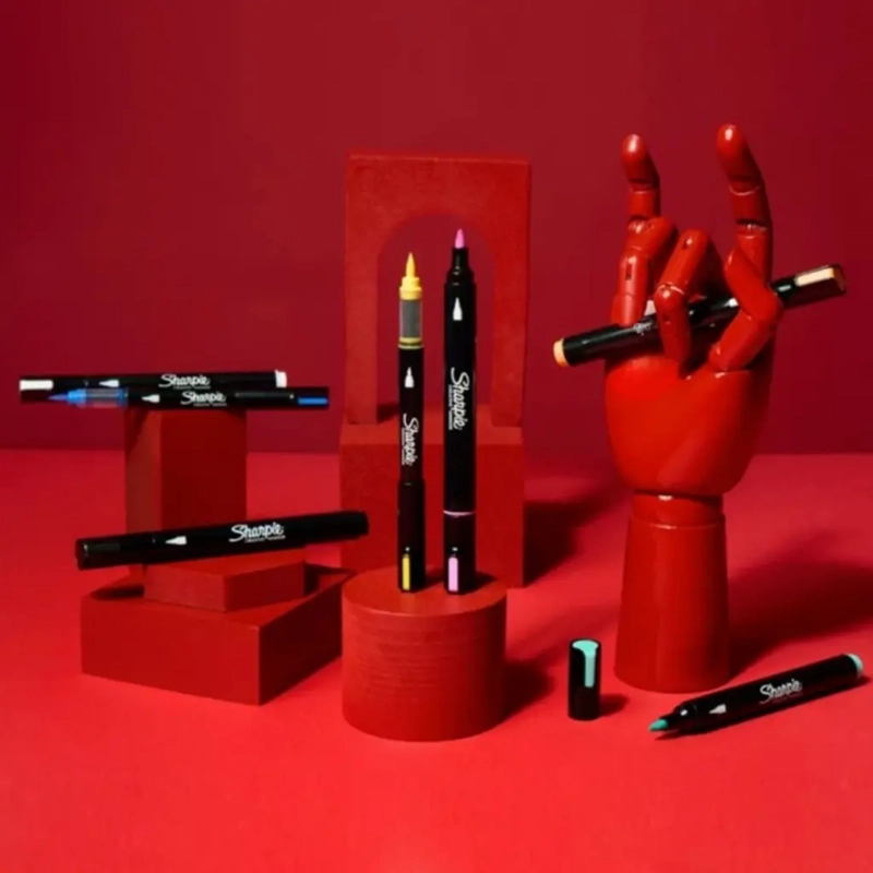 SET 5 MARCADORES SHARPIE ACRYLIC PUNTA FINA TIERRA - 9