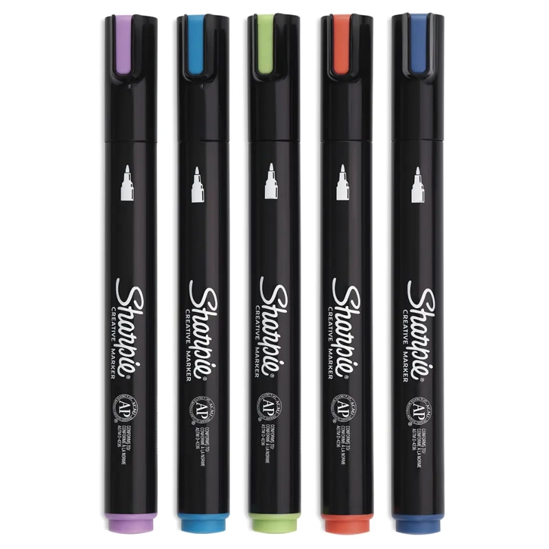 SET 5 MARCADORES SHARPIE ACRYLIC PUNTA BALA TIERRA - 9