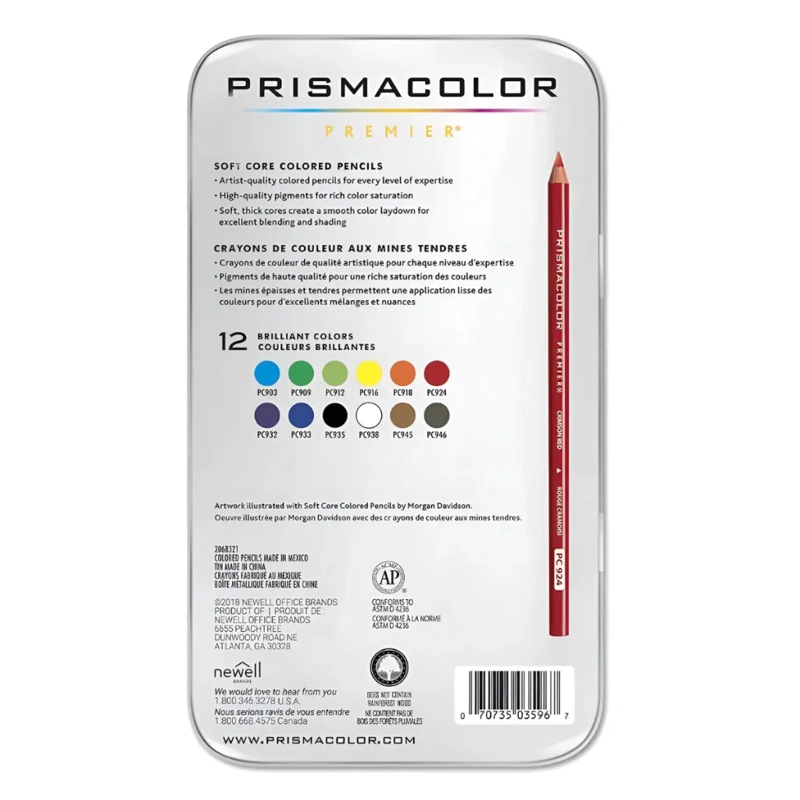 SET 12 LAPICES DE COLORES PRISMACOLOR PREMIER - 5