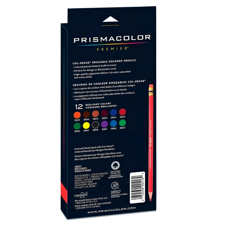 SET 12 LAPICES DE COLORES PRISMACOLOR BORRABLES COL-ERASE - 3