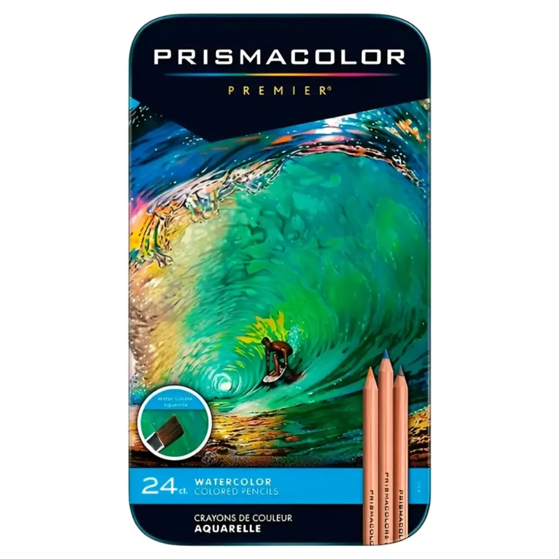 SET 24 LAPICES COLORES ACUARELABLES PRISMACOLOR PREMIER - 1