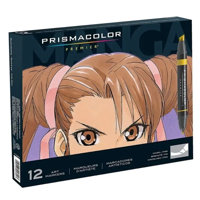 SET 12 MARCADORES AL ALCOHOL PRISMACOLOR PREMIER MANGA - 1