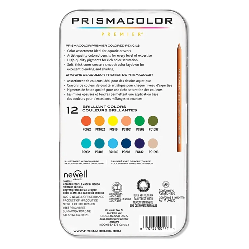 SET 12 COLORES PRISMACOLOR PREMIER MARINOS - 4
