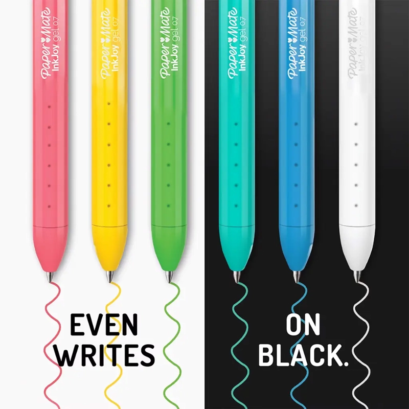 SET 10 LAPICES GEL INKJOY PAPER MATE RETRACTIL 0.7MM - 2