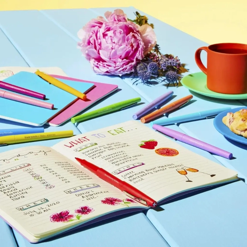 SET 6 MARCADORES PAPER MATE FLAIR AROMA ESENCIAS NATURALES - 2