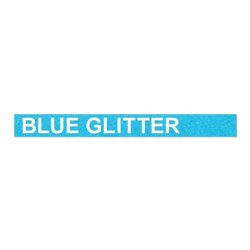 CINTA D1 DYMO GLITTER DE COLORES 12MM X 3MT BLANCO / AZUL - 3