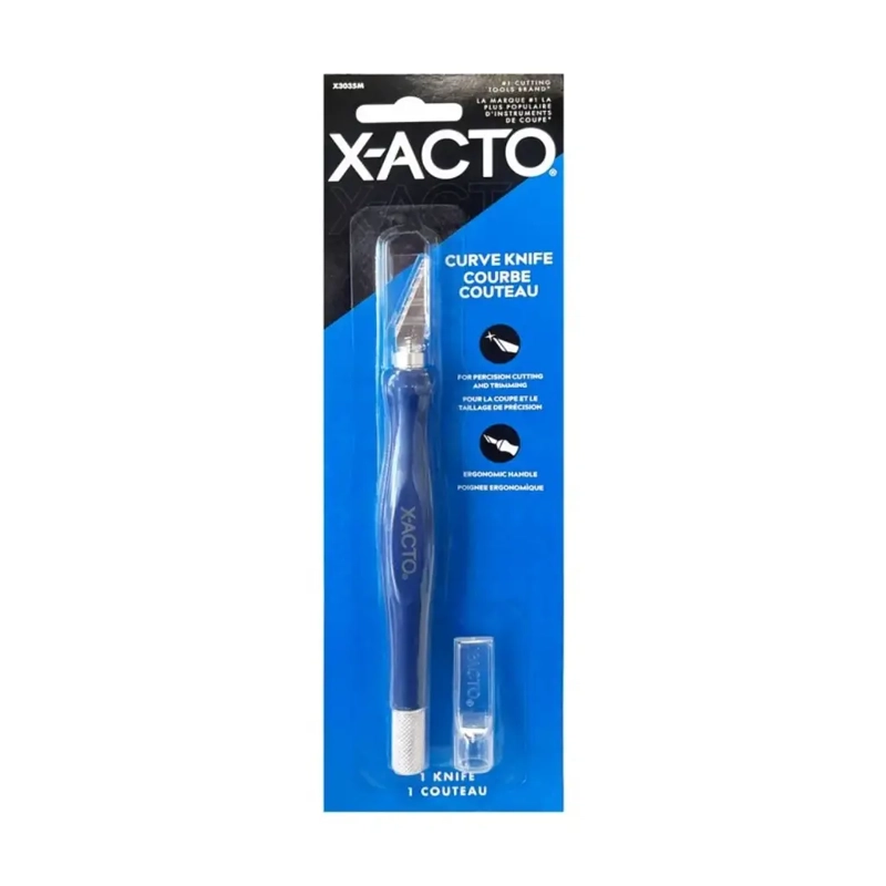 CUCHILLO DE PRECISION X-ACTO Nº1 CURVE ERGONOMICO TAPA - 1