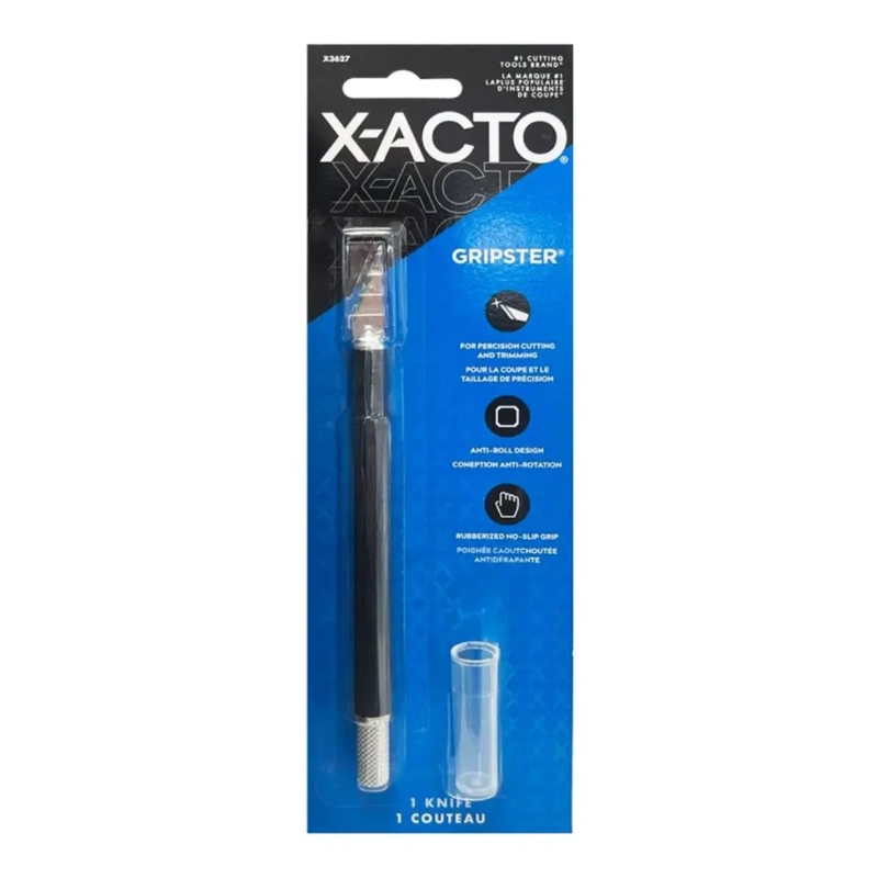 CUCHILLO DE PRECISION X-ACTO GRIPSTER TAPA Y ANTIDESLIZANTE - 2