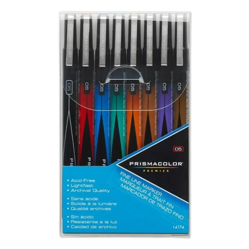 SET 8 TIRALINEAS PRISMACOLOR PREMIER 0.5MM - 1