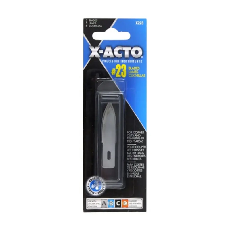 SET 5 CUCHILLAS PRECISION X-ACTO N°23 ESQUINAS - 1