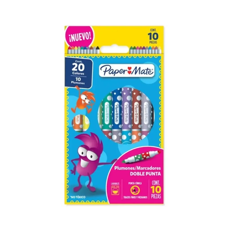 MARCADOR DOBLE P. PAPER MATE X10 - 1