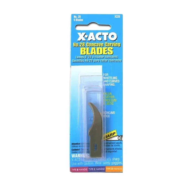 SET 5 CUCHILLAS PRECISION X-ACTO N°28 CONCAVAS - 1
