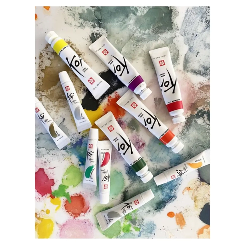 SET 24 ACUARELAS EN TUBO SAKURA KOI 5ML - 4