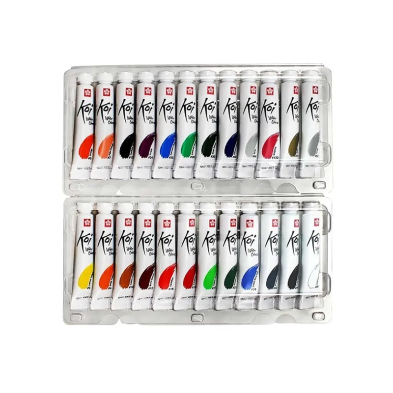 SET 24 ACUARELAS EN TUBO SAKURA KOI 5ML - 5