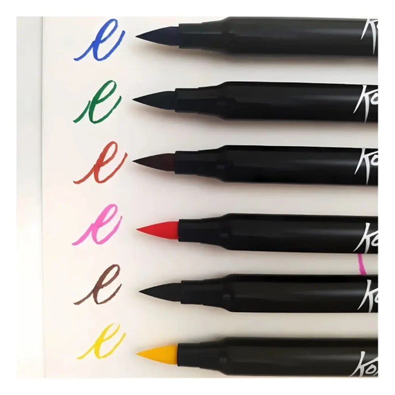 SET 6 MARCADORES SAKURA KOI BRUSH PEN BASICOS - 3