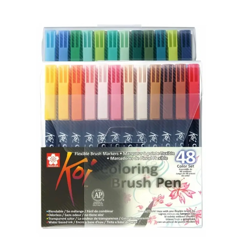 SET 48 MARCADORES SAKURA KOI BRUSH PEN - 1