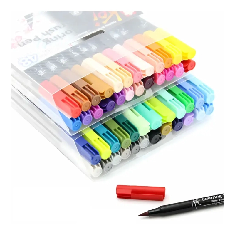 SET 48 MARCADORES SAKURA KOI BRUSH PEN - 4
