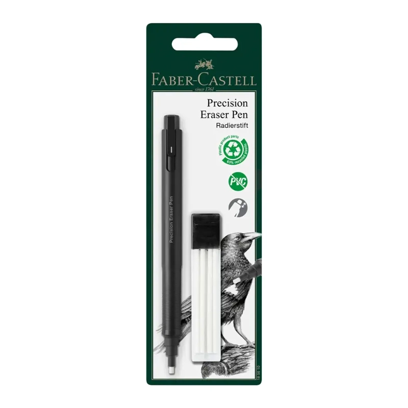 PORTA GOMA DE PRECISION FABER CASTELL + REPUESTO - 1