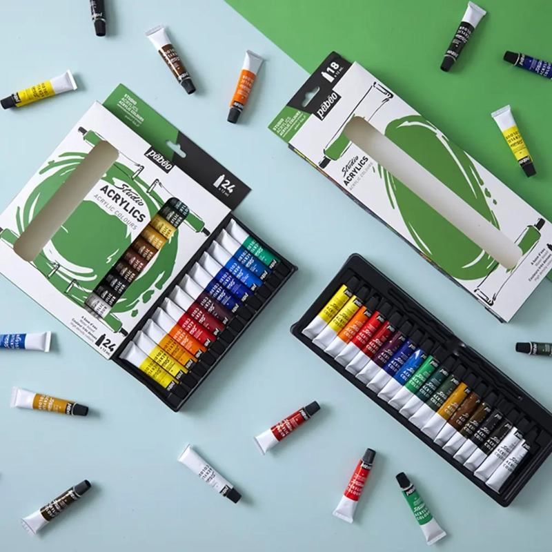 ACRILICO PEBEO STUDIO PACK 24 COLORES 12 ML - 4
