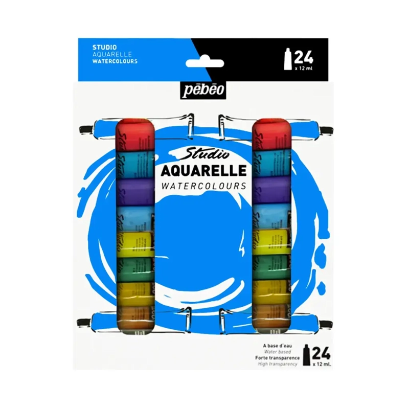 SET 24 ACUARELAS PEBEO STUDIO 12ML - 1