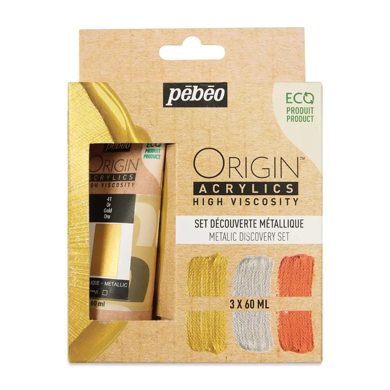 SET 3 ACRILICOS PEBEO ORIGIN 60ML - 1