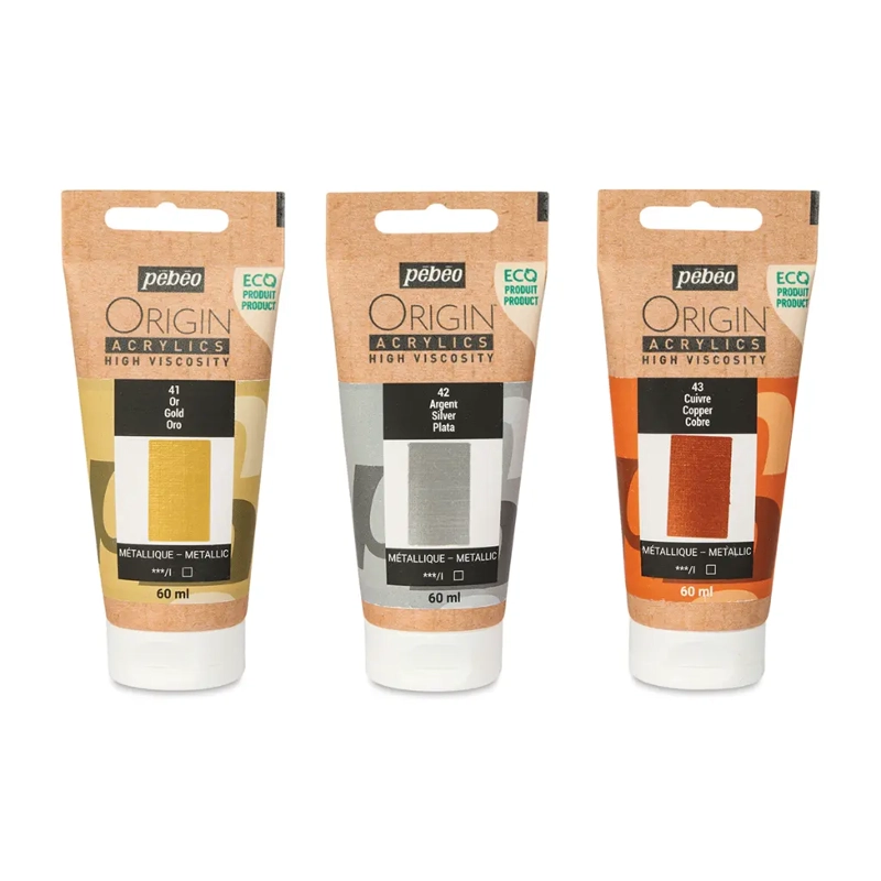 SET 3 ACRILICOS PEBEO ORIGIN 60ML - 6
