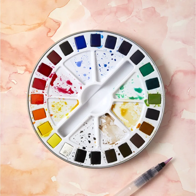SET 24 ACUARELAS EN PASTILLAS PEBEO AQUARELLE FINE - 7