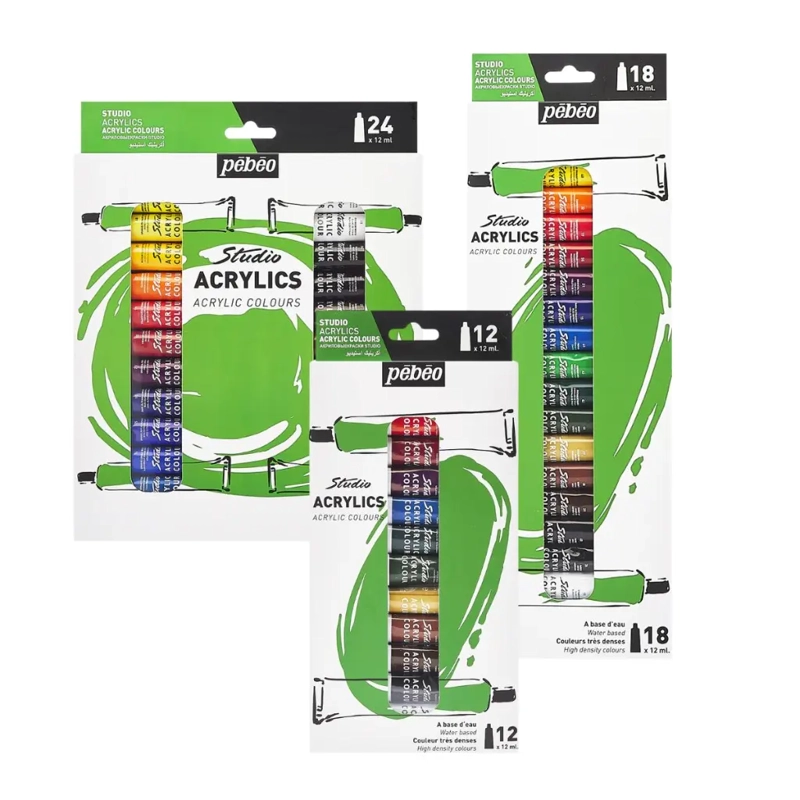 SET 12 ACRILICOS PEBEO STUDIO 12ML - 2