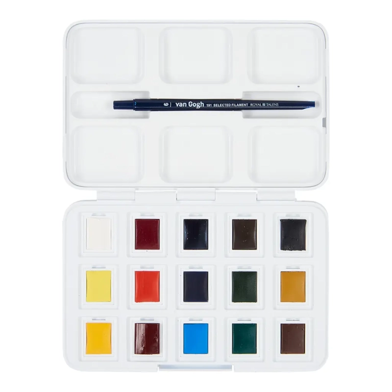 SET 12 ACUARELAS EN PASTILLAS VAN GOGH +3 COLORES - 3