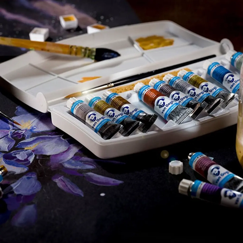 ACUARELA TUBO VAN GOGH 12 COLORES METALICOS E INTERFERENCIA - 5
