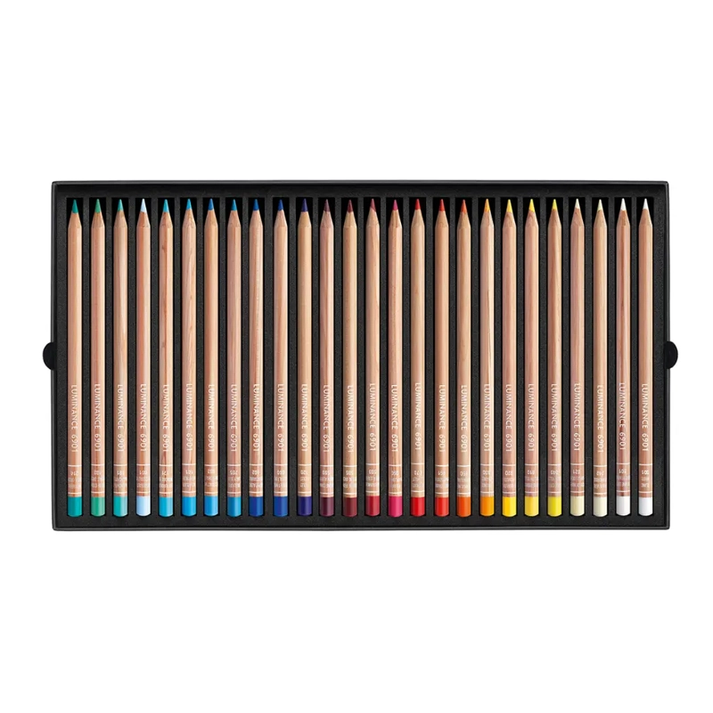 SET 76 COLORES LUMINANCE 6901 CARAN D ACHE + 2 BLENDER - 3
