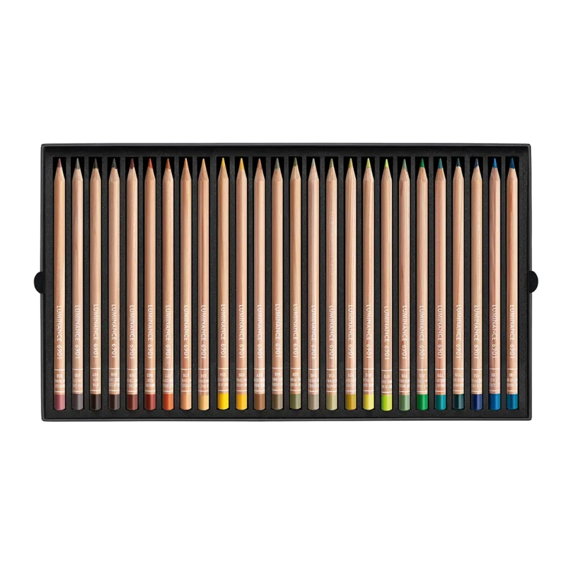 SET 76 COLORES LUMINANCE 6901 CARAN D ACHE + 2 BLENDER - 4