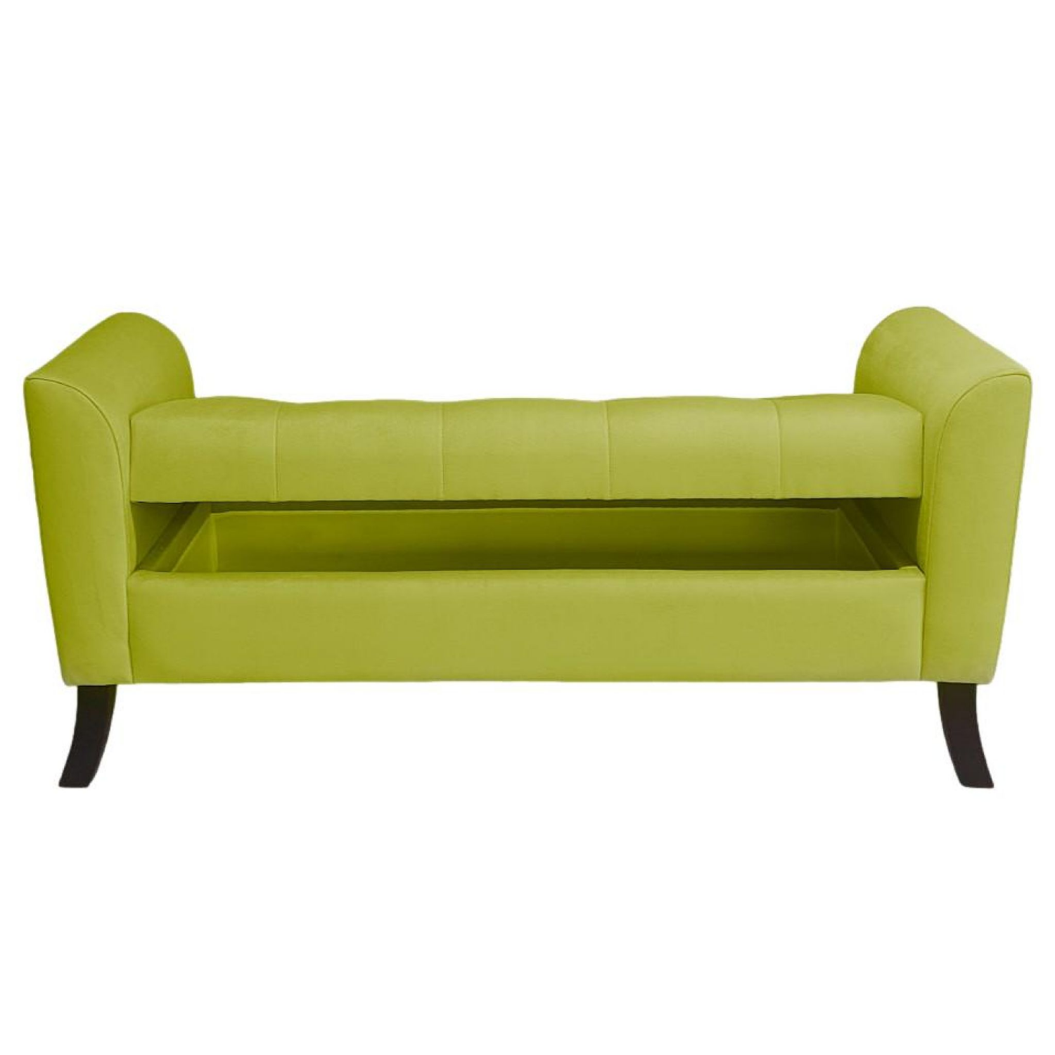 BANQUETA TAPICERIA MODERNA NEW ROMA 2 CUERPOS FELPA PISTACHO - 3