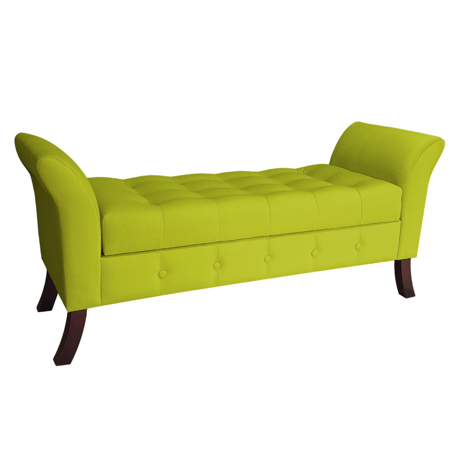 BANQUETA TAPICERIA MODERNA REGATTA 2 CUERPOS FELPA MULTICOLOR BAUL - 1