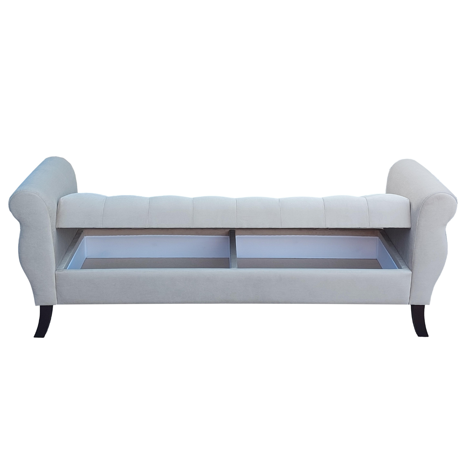 BANQUETA BAUL DIVA COLOR NARANJO TAMAÑO SUPER KING 1,80X45X70CM - 2