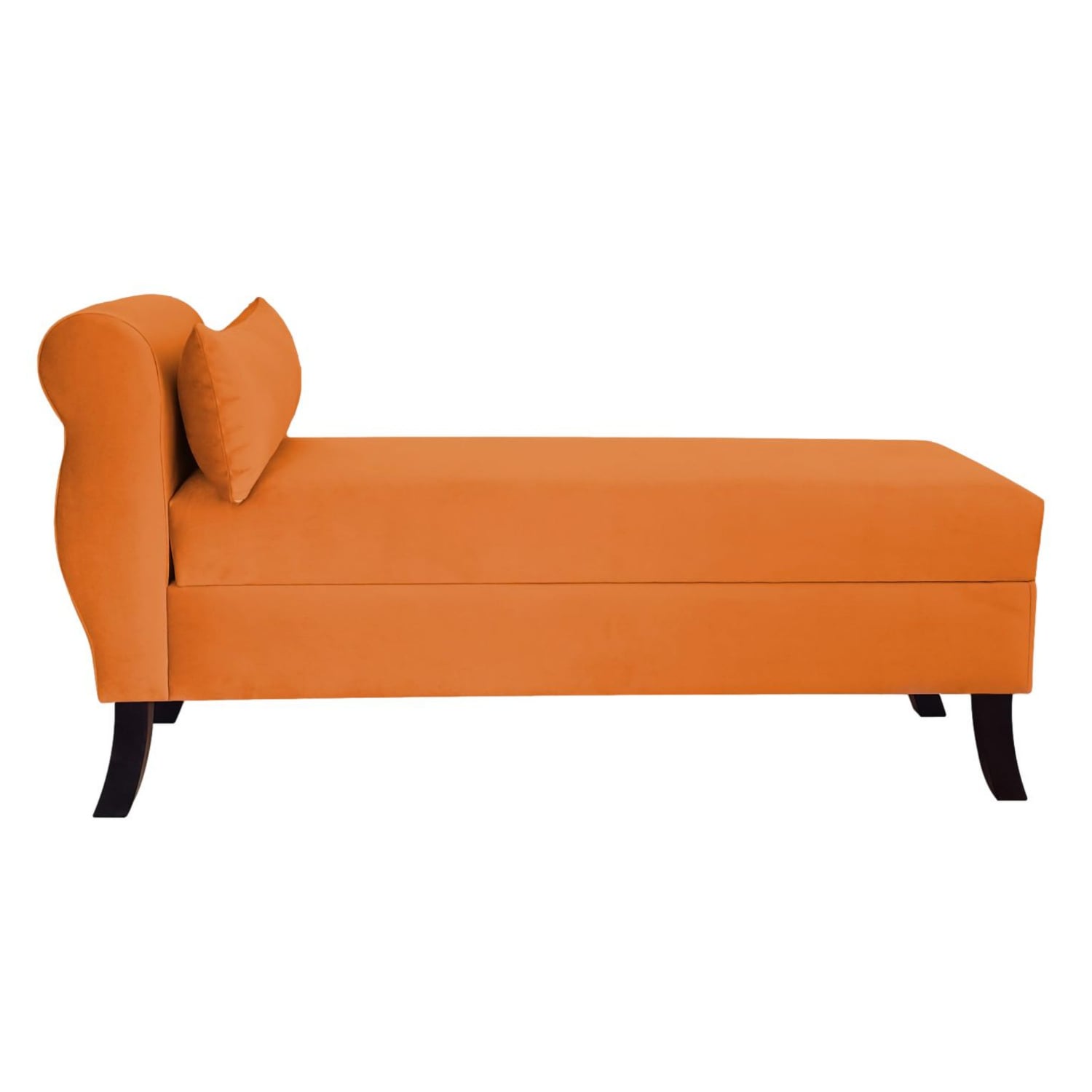 BANQUETA TAPICERIA MODERNA NEW DIVA 2 CUERPOS FELPA BAÚL - 1