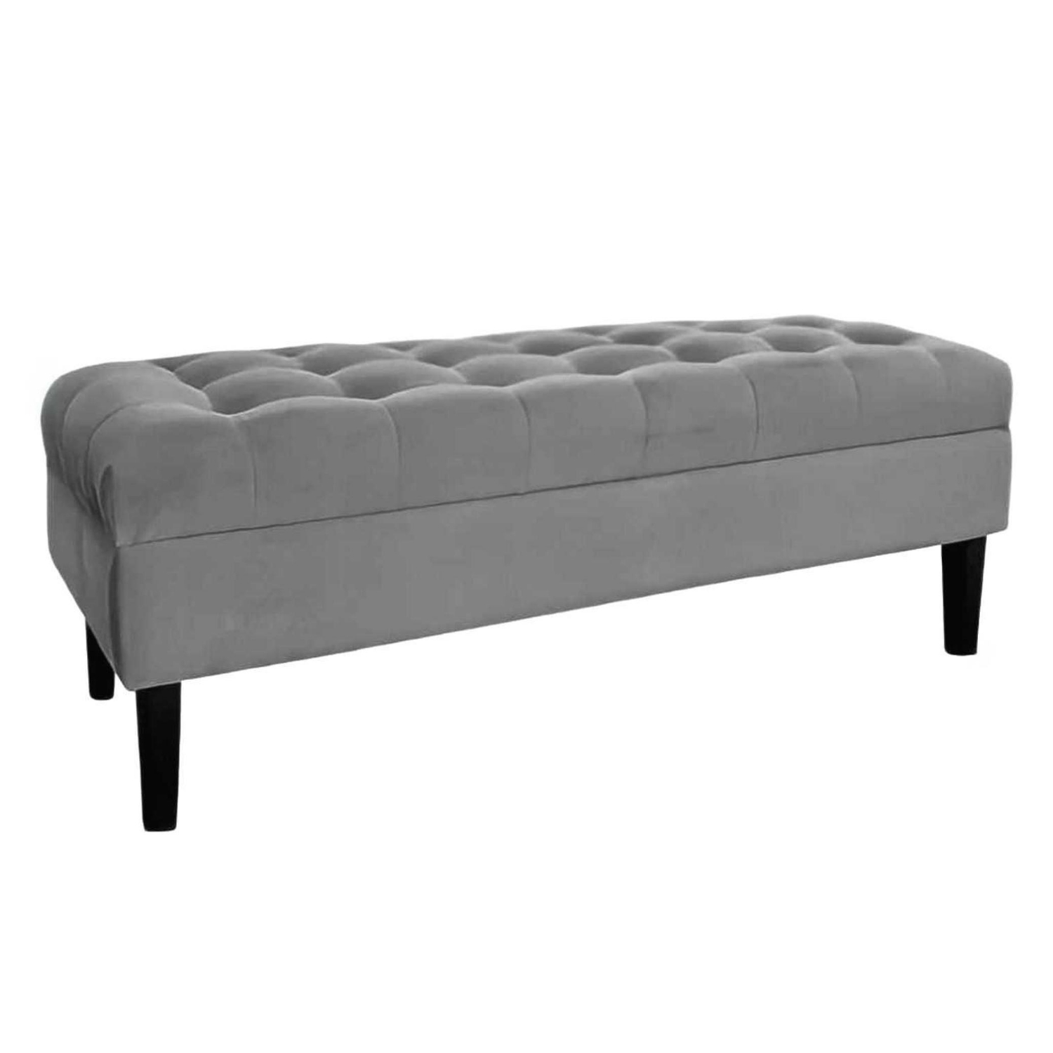 BANQUETA TAPICERIA MODERNA PORTOFINO 2 CUERPOS FELPA BAUL