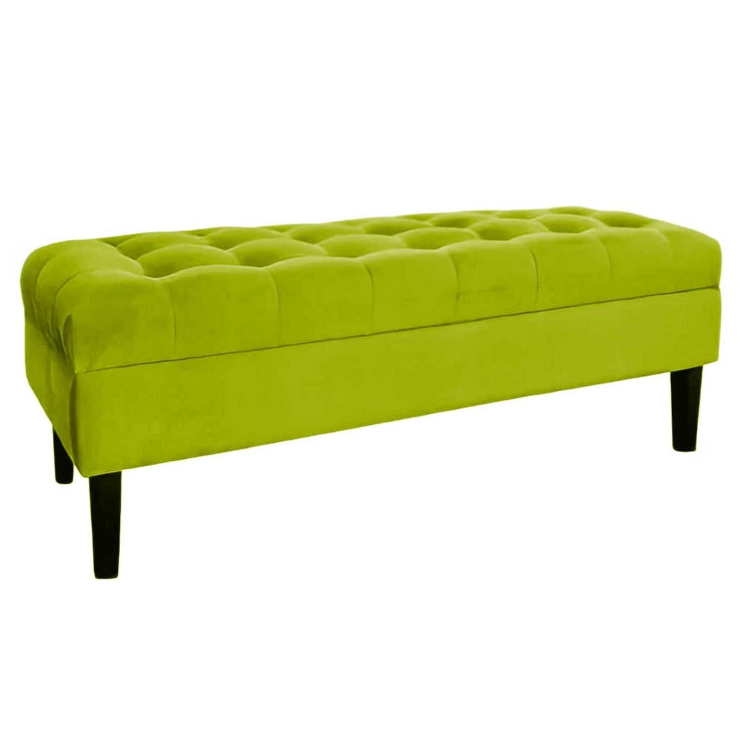 BANQUETA TAPICERIA MODERNA PORTOFINO 2 CUERPOS FELPA BAÚL - 1